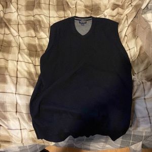 Black sweater vest